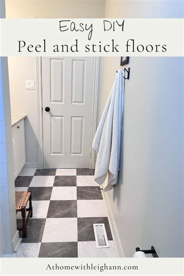 Can you put peel and stick flooring on walls?