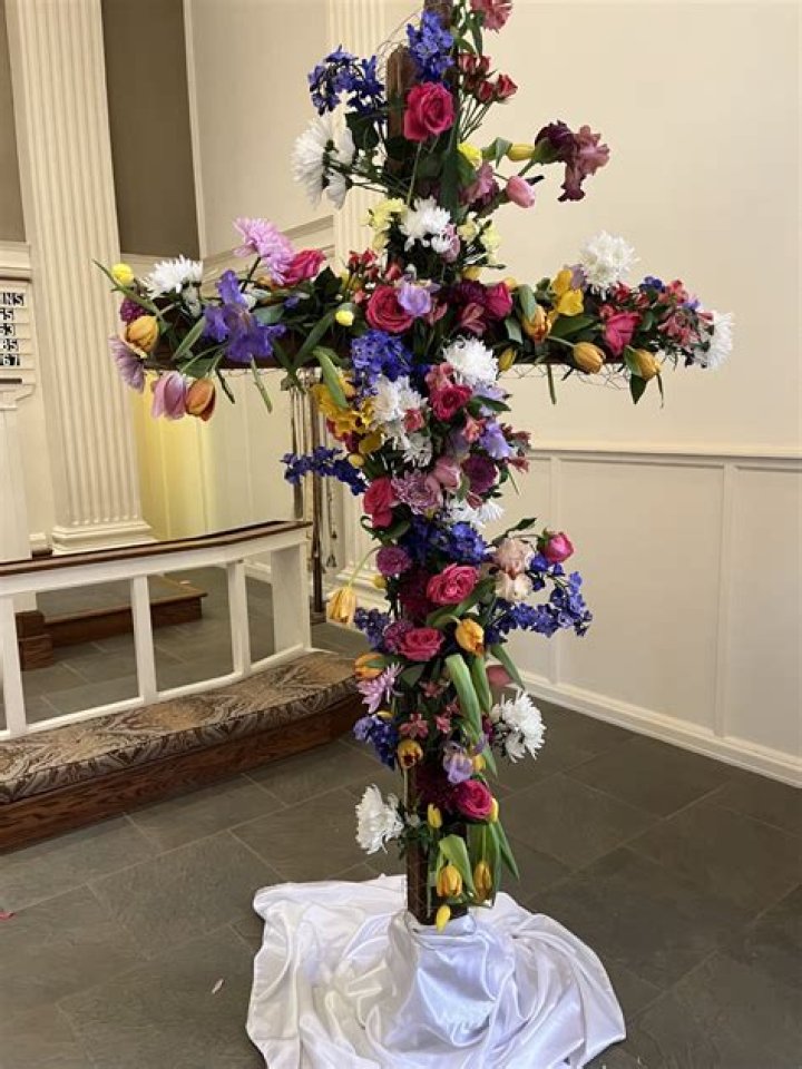 Cross and Flower Activity Easter Tradition