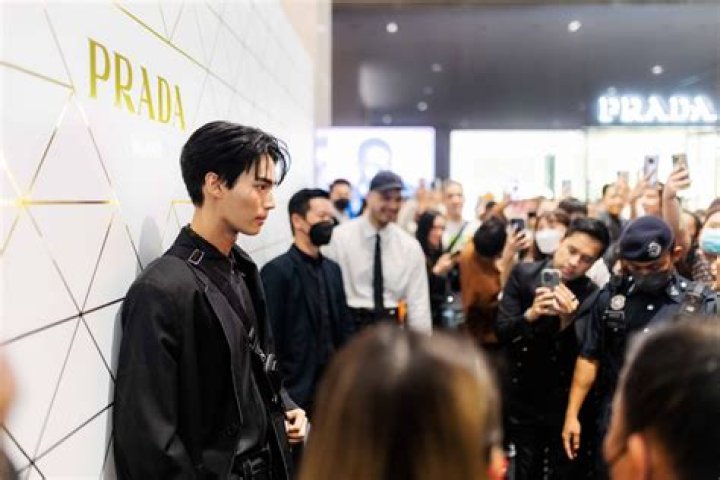 Crowds go wild for Win Metawin as Thai icon appears at Prada Beauty event