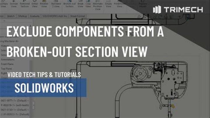How do I add a broken section in Solidworks?