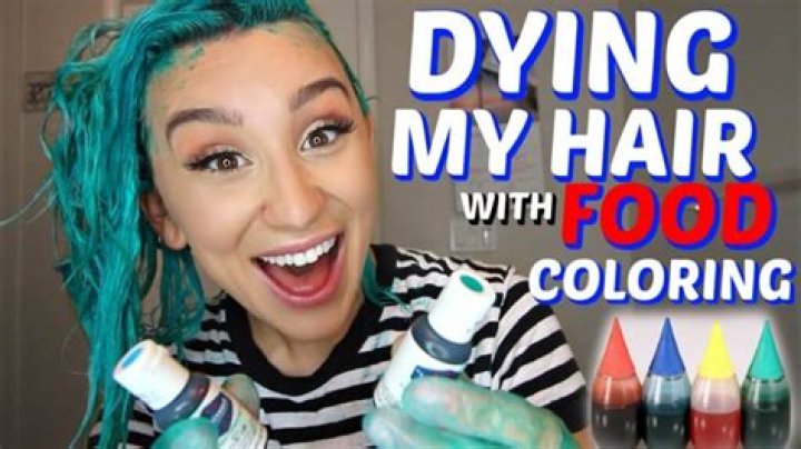 How do you permanently dye your hair with food coloring?