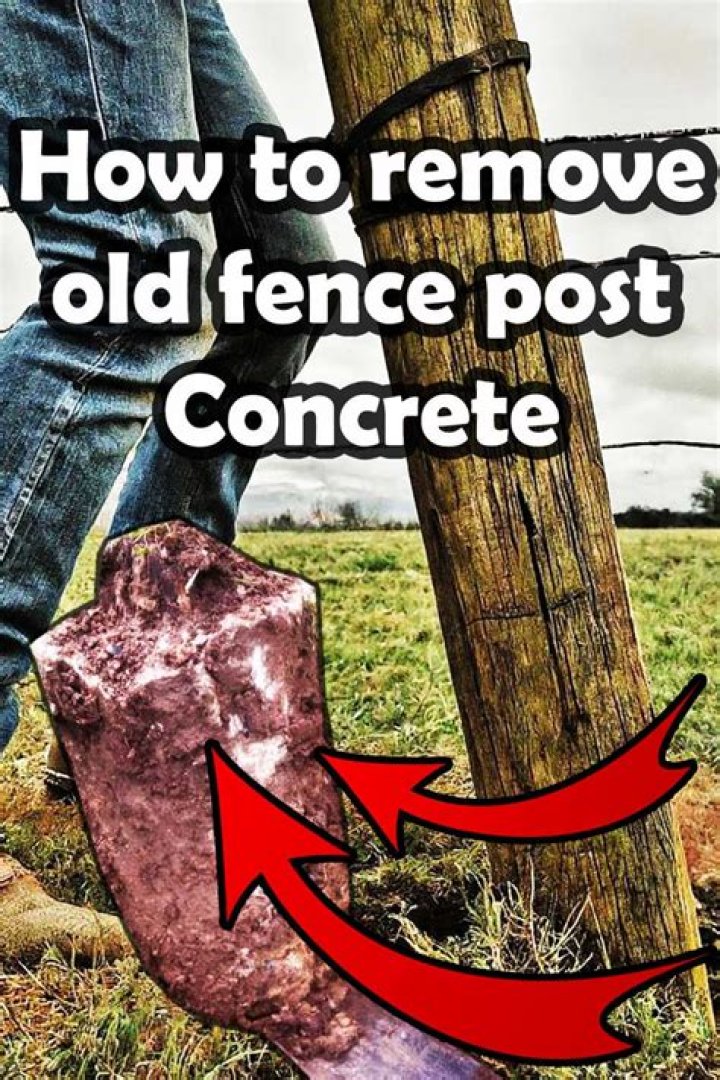 How do you remove a metal fence post from concrete?