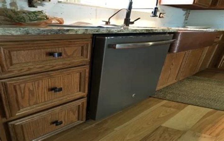 How far does a dishwasher stick out?
