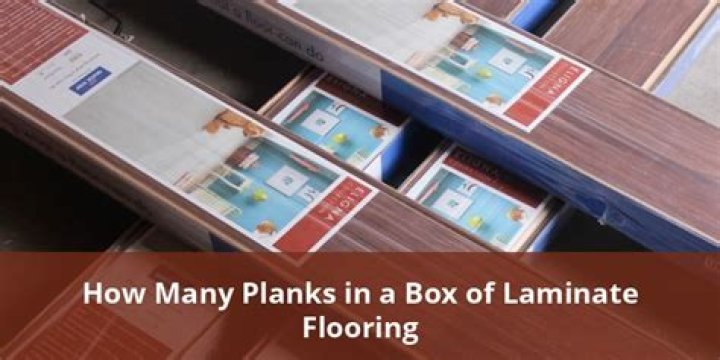 How many boards are in a box of laminate flooring?