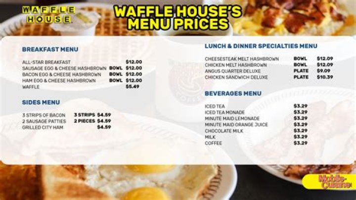 How much does a waffle from Waffle House cost?