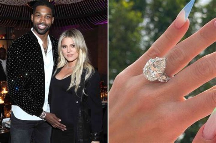 Is this Khloe Kardashian’s engagement ring from Tristan Thompson? It’s ugly.