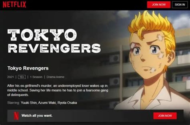 Is Tokyo Revengers on Netflix?