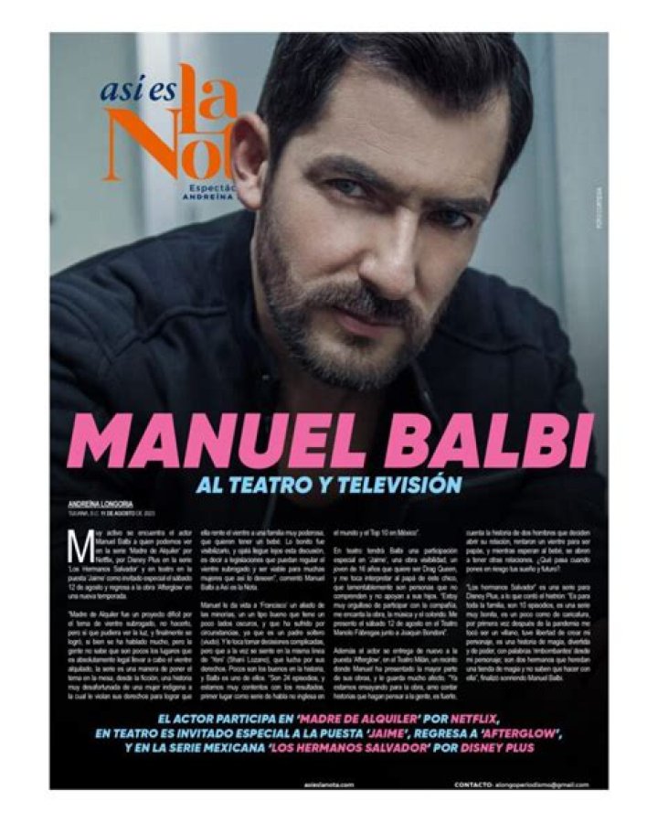 Manuel Balbi - Age, Family, Bio
