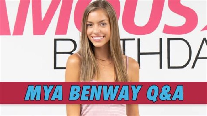 Mya Benway Q&A (2019) | Famous Birthdays