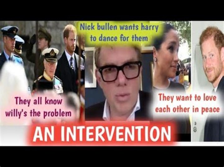 Nick Bullen: Prince William & Harry need someone to broker ‘an intervention’