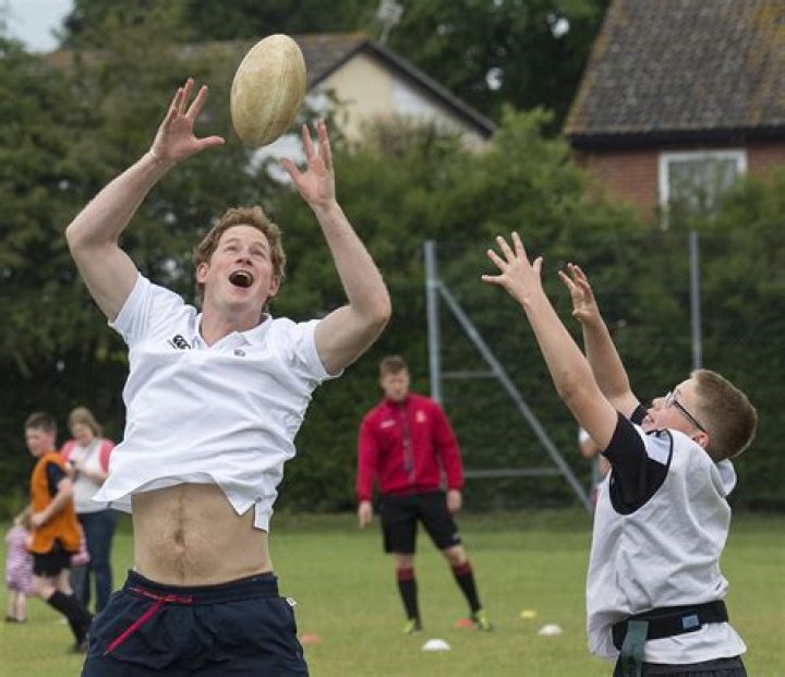 Prince Harry Visits Suffolk and Plays Rugby