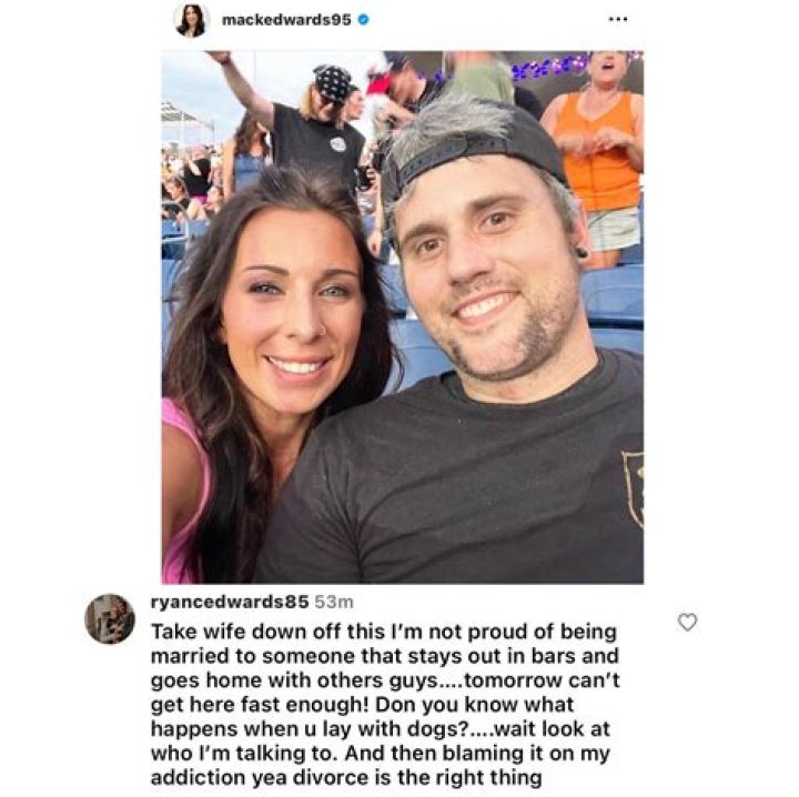 Ryan Edwards Speaks Out After Accusing Mackenzie Of Cheating