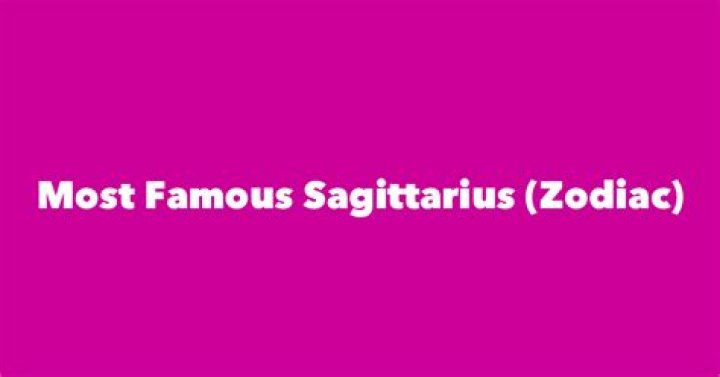 Sagittarius | Famous Birthdays