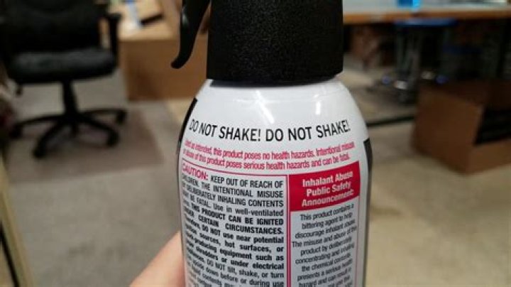 What happens if you shake canned air?