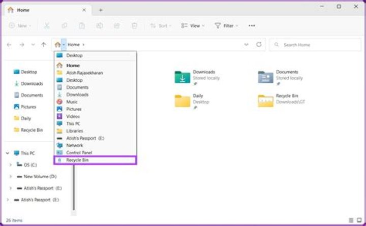 Where is Recycle Bin in lightning?