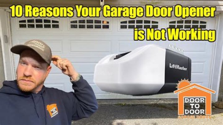 Why does my garage door not work in the cold?